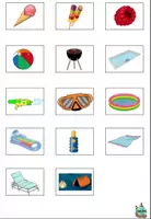 Aperçu - Cliparts/Visuels - Symboles pour le cahier de vocabulaire de l'été - Page 1