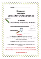 Vorschau - Arbeitsblätter - Lernwörter-Grundwortschatz - Seite 3