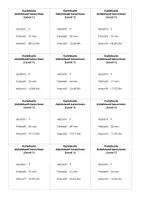Vorschau - Aufgabenkarten - Übungen zur Zeitdauer - Karteikarten - Deckblatt