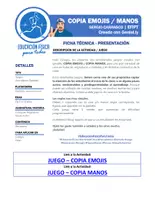 Vista previa - Juegos / Gamificación - Juegos Interactivos - COPIA EMOTICONOS / COPIA MANOS - página 3