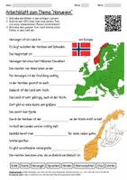 Vorschau - Arbeitsblätter - Arbeitsblatt "Norwegen" + Onlineübung & MP3 + Infografik - Deckblatt