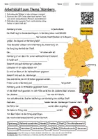 Vorschau - Arbeitsblätter - Lernposter + Arbeitsblatt "Nürnberg" + Onlineübung & MP3 + Mindmap + Infografik - Seite 1
