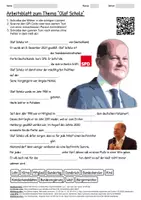 Vorschau - Arbeitsblätter - Arbeitsblatt "Olaf Scholz" + Onlineübung & MP3 + Mindmap + Infografik - Deckblatt