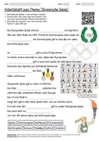 Vorschau - Arbeitsblätter - Lernposter + Arbeitsblatt "Olympische Spiele" + Onlineübung & MP3 + Mindmap + Infografik - Seite 1