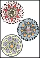 Vorschau - Mal- und Bastelvorlagen - Mandalas - Sommer, Sommerferien, Ausmalbilder, Schuljahresende - Seite 1