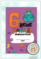 Vorschau - Arbeitsblätter - Malreihen Übungsaufgaben: 6er Reihe - Deckblatt