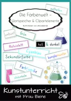 Vorschau - Poster - Farbenwelt: Wortspeicher und Clipart-Elemente - Deckblatt