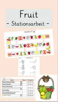 Vorschau - Arbeitsblätter - Fruit - Stationsarbeit - Deckblatt