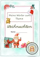 Vorschau - Arbeitsblätter - Weihnachten Themenheft Wortschatz - Deckblatt