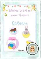 Vorschau - Arbeitsblätter - Ostern Themenheft Wortschatz - Deckblatt