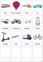 Vorschau - Arbeitsblätter - Vocabulary: Vehicles / Wortschatz: Fahrzeuge - Seite 1