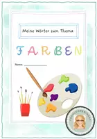 Vorschau - Arbeitsblätter - Farben Themenheft Wortschatz - Deckblatt