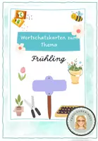 Vorschau - Bildkarten - Wortschatzkarten Frühling - Deckblatt