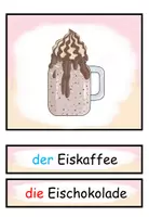 Aperçu - Matériel pour travaux manuels / dessin - Cartes d'images et cartes de mots "Eis essen" Allemand - Page 2