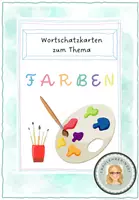 Vorschau - Bildkarten - Wortschatzkarten Farben - Deckblatt