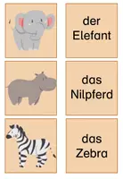 Vorschau - Bildkarten - Wortschatzkarten Zootiere - Seite 3