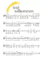 Vorschau - Arbeitsblätter - Dolini | Notenblatt | Seid willkommen - Deckblatt