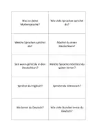 Vorschau - Aufgabenkarten - DaZ A1 Gesprächsanlässe/ 70 Fragekärtchen - Seite 1