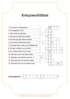 Vorschau - Arbeitsblätter - Kreuzworträtsel doppelte Vokale (differenziert) - Seite 1