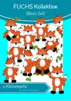 Vorschau - selbst erstellte Cliparts/Grafiken - Fuchs Clipart Basis Set - Deckblatt