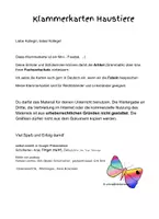 Aperçu - Cartes d'exercices - Allemand Klammerkarten Haustiere - Page 2