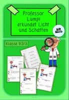 Vorschau - Unterrichtsreihen - Vorlage Forscherhefte Licht und Schatten - Deckblatt