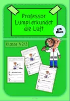 Vorschau - Unterrichtsreihen - Materialpaket Forscherheft Luft - Deckblatt