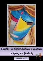 Vorschau - Unterrichtsreihen - Kunstprojekt: Expressionistische Gesichter - Deckblatt