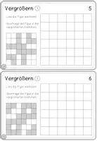 Vorschau - Stationenlernen - Geometrie-Kartei: vergrößern-verkleinern-spiegeln - Seite 3