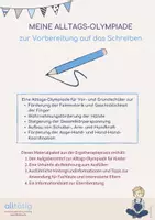 Vorschau - Arbeitsblätter - Meine Alltags-Olympiade zur Vorbereitung auf das Schreiben - Seite 1