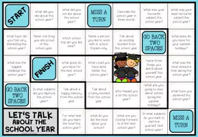 Vista previa - Hojas de trabajo - END OF THE SCHOOL YEAR - Conversation Board Game - página 1