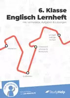 Vorschau - Unterrichtsreihen - Englisch Lernheft 6. Klasse | inklusive Lernvideos - Deckblatt