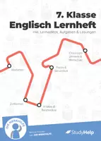 Vorschau - Unterrichtsreihen - Englisch Lernheft 7. Klasse | inklusive Lernvideos - Deckblatt
