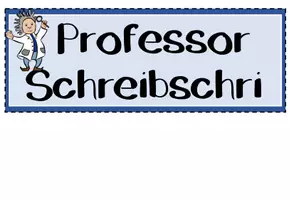 Vorschau - Bildkarten - Professor Schreibschri - Einführung Schreibschrift - Seite 1