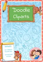 Vorschau - selbst erstellte Cliparts/Grafiken - 46 Cliparts Doodle in blau - Deckblatt
