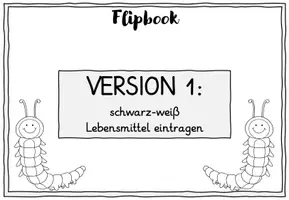 Vorschau - Arbeitsblätter - Flipbook zur Wortschatzerarbeitung und -vertiefung: "The very hungry caterpillar" (Eric Carle) - Seite 2