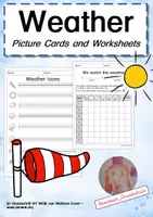 Aperçu - Feuilles d'exercices - The Weather - Worksheets, Picture and Word Cards - Page de couverture