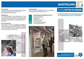Vorschau - Stundenentwürfe - Bildungspaket "Erster Weltkrieg" - Deckblatt