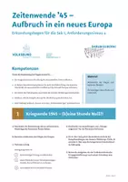 Vorschau - Stundenentwürfe - Bildungspaket "Zeitenwende ’45 – Aufbruch in ein neues Europa" - Deckblatt
