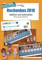Vorschau - Arbeitsblätter - Addition und Subtraktion im ZR 10 - Rechenbus - Deckblatt