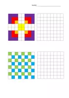 Vorschau - Arbeitsblätter - Pixelbilder - Muster kopieren - Seite 1