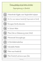 Vorschau - Stundenentwürfe - Schöner schreiben - komplette Unterrichtssequenz zur Schriftpflege (Grundschrift) - Seite 1