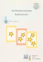 Vorschau - Poster - Differenzierung Aufsteller Schwierigkeitsgrad Aufgaben Zusatz - Deckblatt