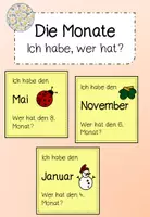 Vorschau - Spiele - Monate - Ich habe, wer hat? Spiel - Deckblatt