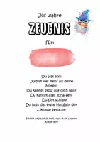 Vorschau - Anderer Materialtyp - Das wahre Zeugnis - Aufbauendes Geschenk an Schulkinder - Seite 1