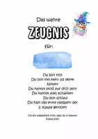 Vorschau - Anderer Materialtyp - Das wahre Zeugnis - Aufbauendes Geschenk an Schulkinder - Deckblatt