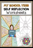 Vista previa - Hojas de trabajo - MY SCHOOL YEAR - Self Reflection Worksheets (3 versions) - Portada