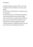 Vorschau - Präsentationen/Tafelbilder - Präpositionen des Ortes Tafelkarten - preposiciones de lugar - Seite 2