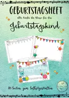 Vorschau - Mal- und Bastelvorlagen - Geburtstagsheft für das Geburtstagskind - Geburtstagsritual - Deckblatt