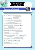 Aperçu - Autre type de ressources - Compréhension orale Textes de chansons: Die Ärzte - Westerland (allemande) - Page 2